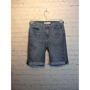 Levi's stretchy knee length Bermuda shorts size 2